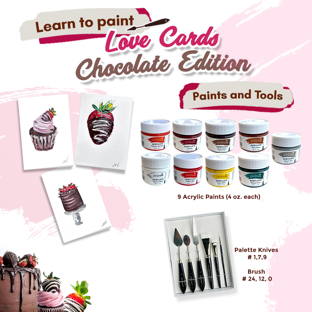 Love Cards Chocolate Edition Paints and Tools Bundle