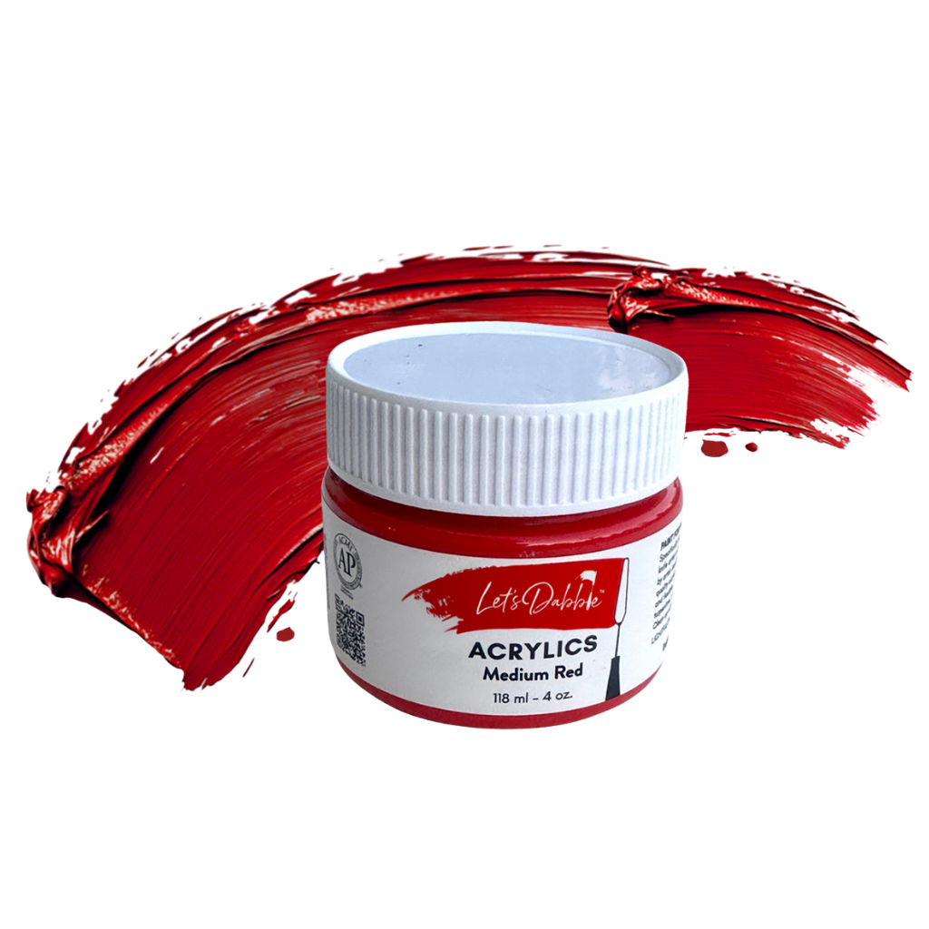 Medium Red | Thick & Creamy Acrylic Paints for Artists | DabblePaints™️