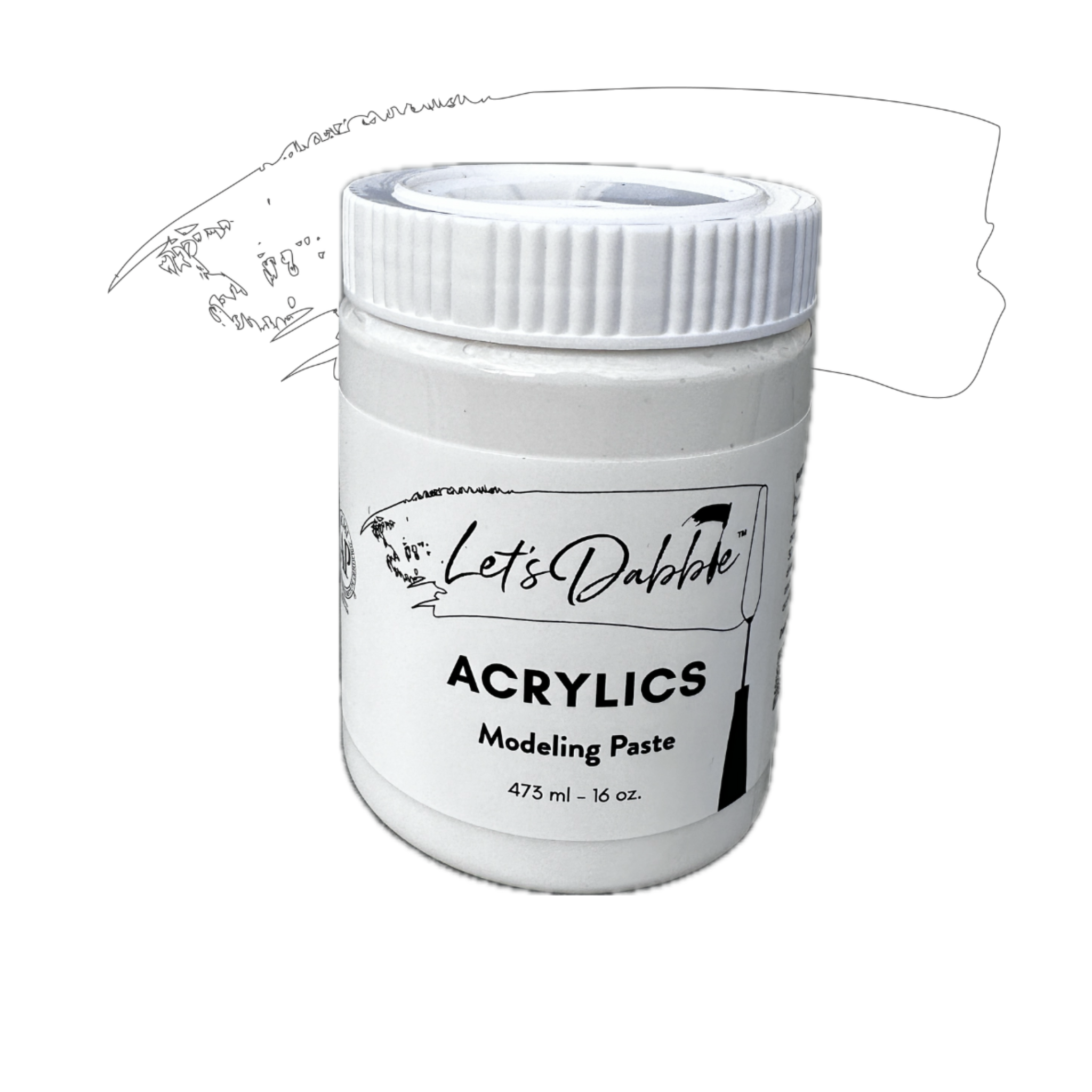 Modeling Paste 16 oz | Thick & Creamy Acrylic Paints for Artists | DabblePaints™️