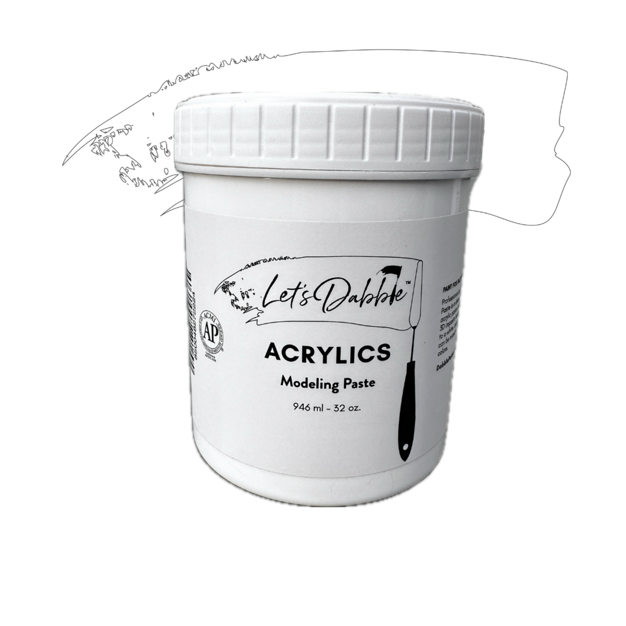 Modeling Paste 32 oz | Thick & Creamy Acrylic Paints for Artists | DabblePaints™️