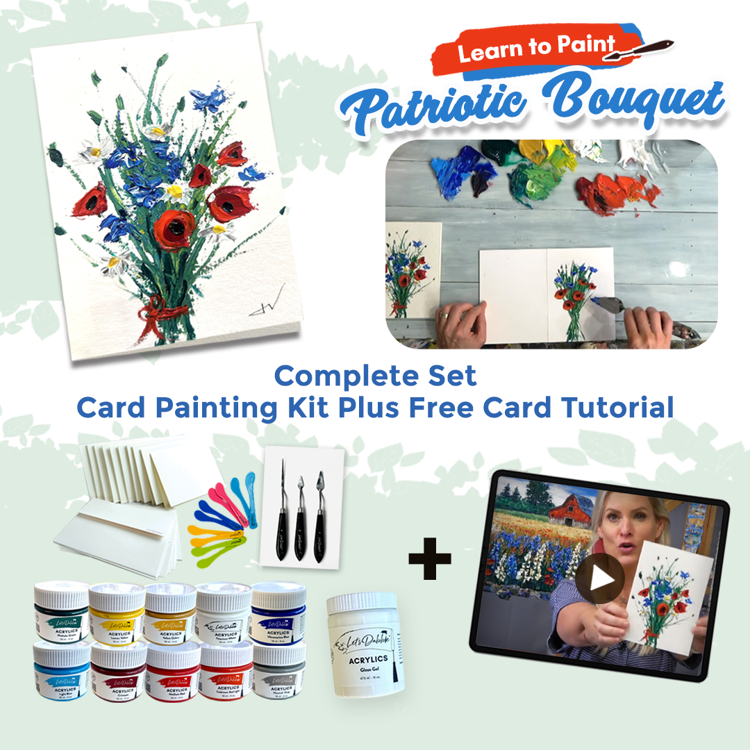 Patriotic Bouquet - Card Painting Kit