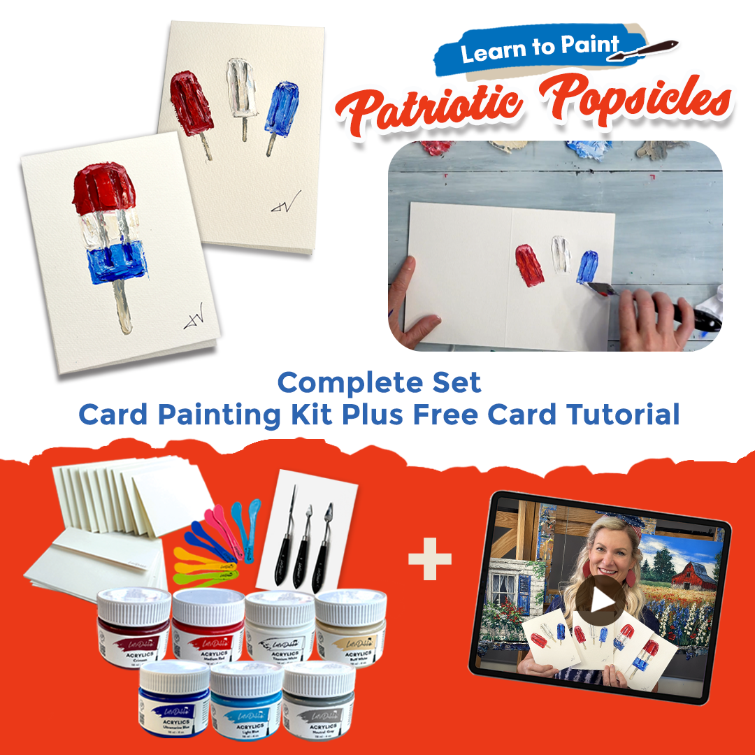 Patriotic Popsicles - Card Painting Kit