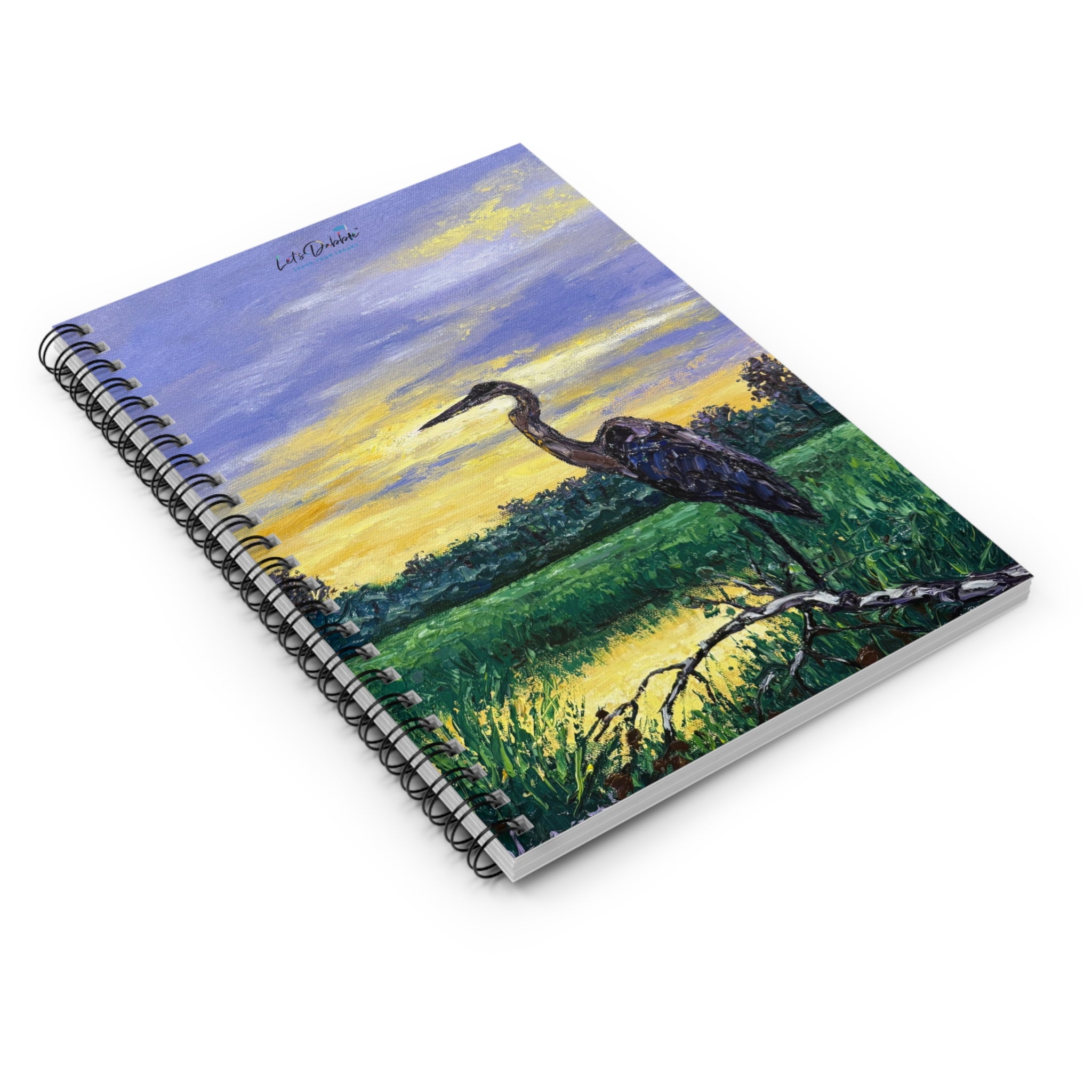 Heron at Sunset Notebook