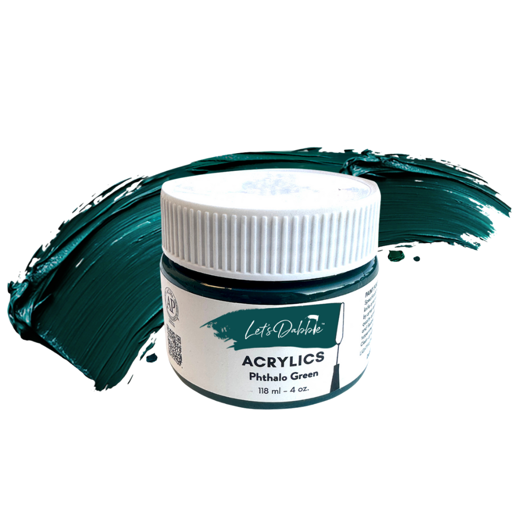 Phthalo Green | Thick & Creamy Acrylic Paints for Artists | DabblePaints™