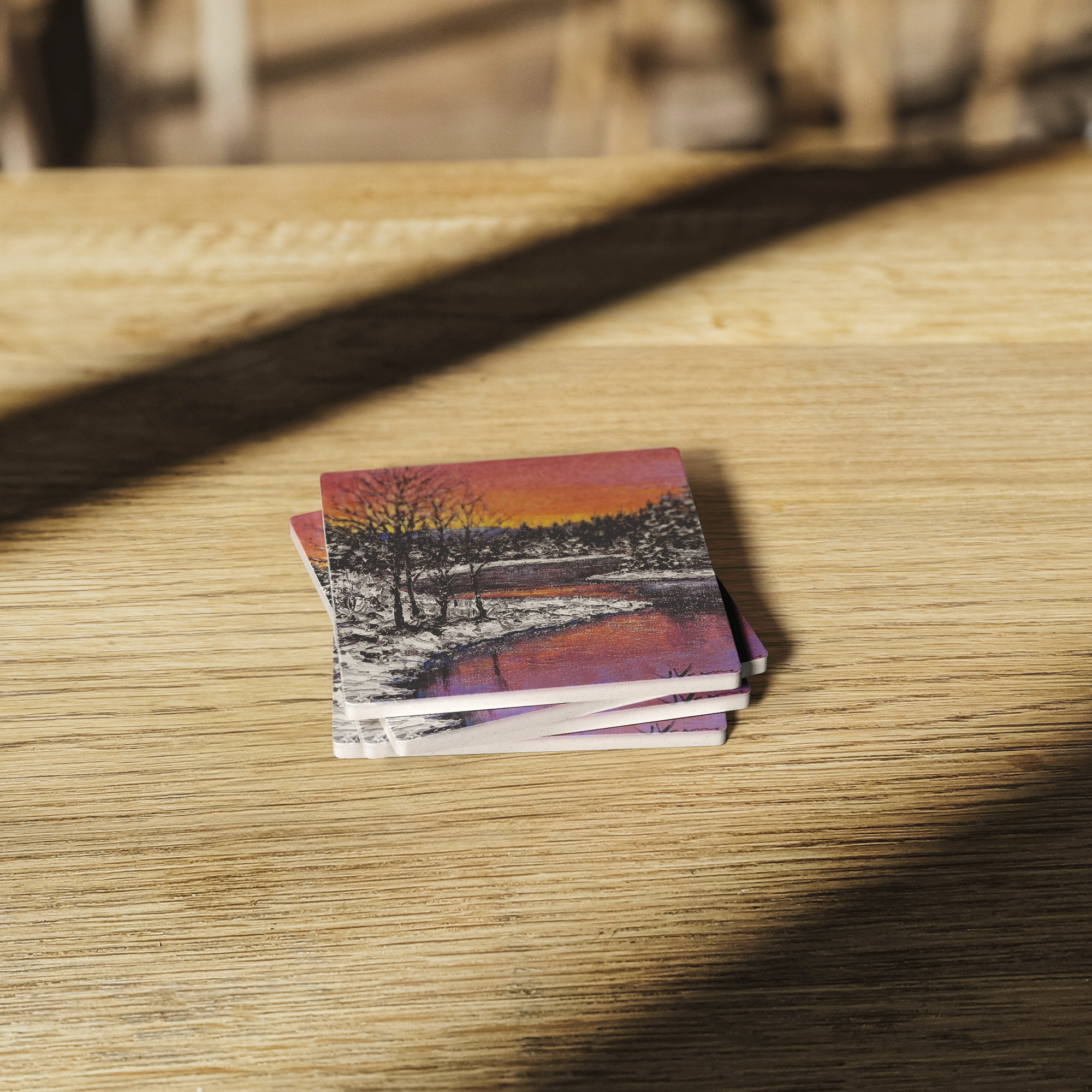 Sunset_Glow_Square_Stone_Coasters_SquareStoneCoaster_WoodTable_AS_Mockup.png
