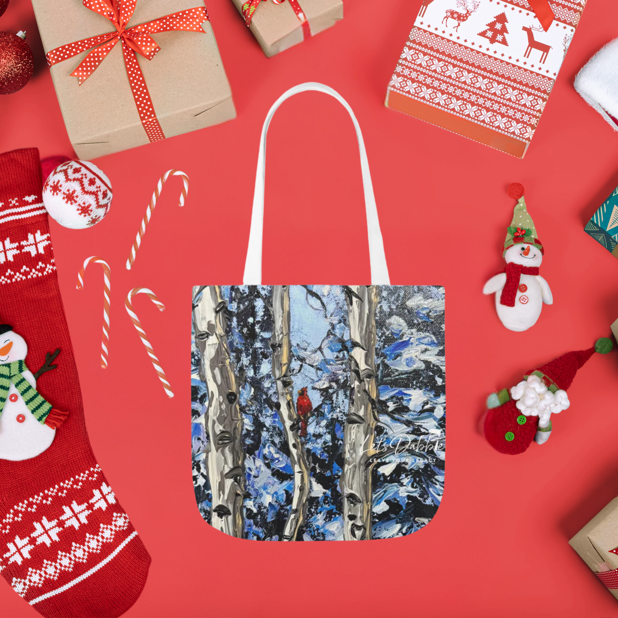 Snowy Sentinel Tote Bag