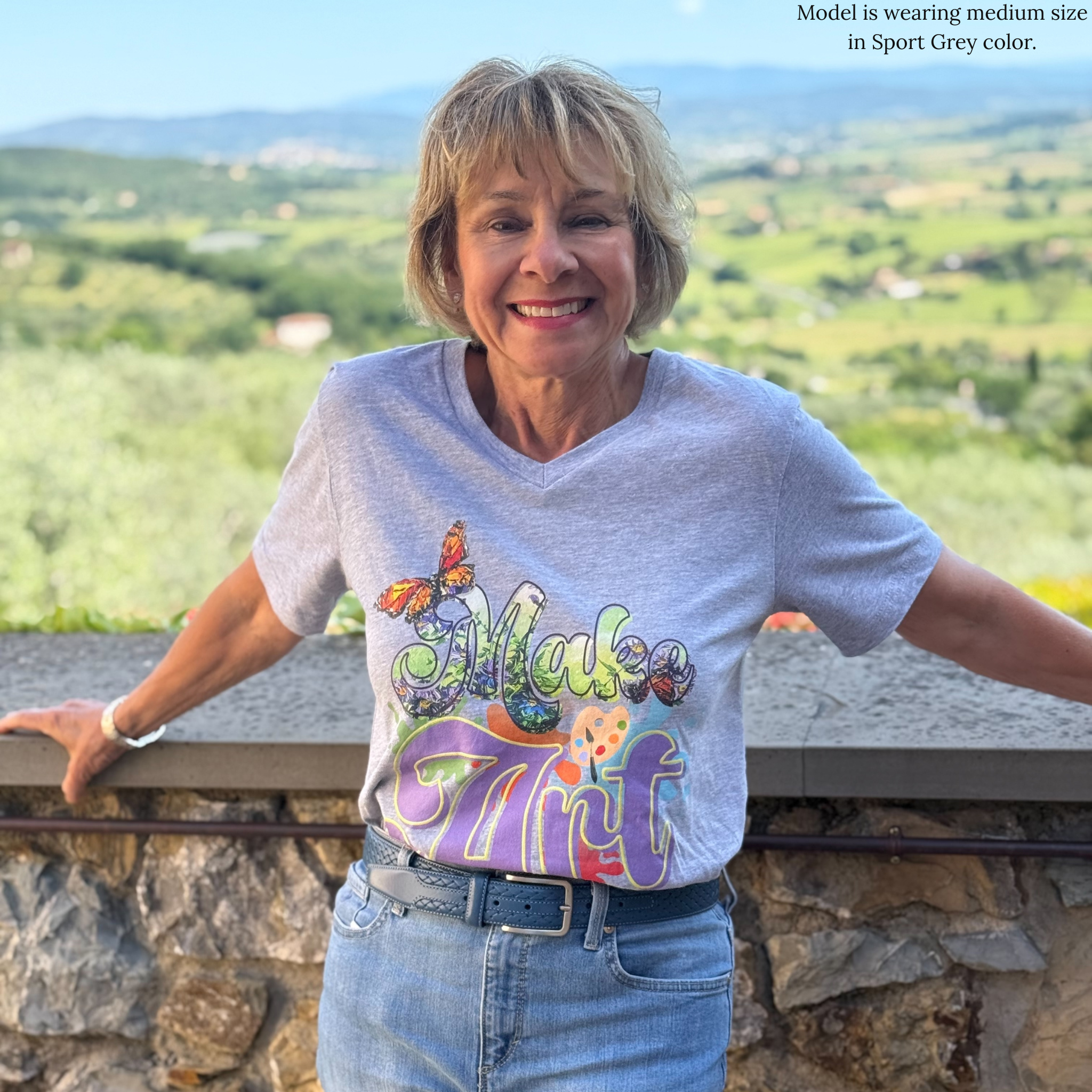 Make Art V-Neck Shirt