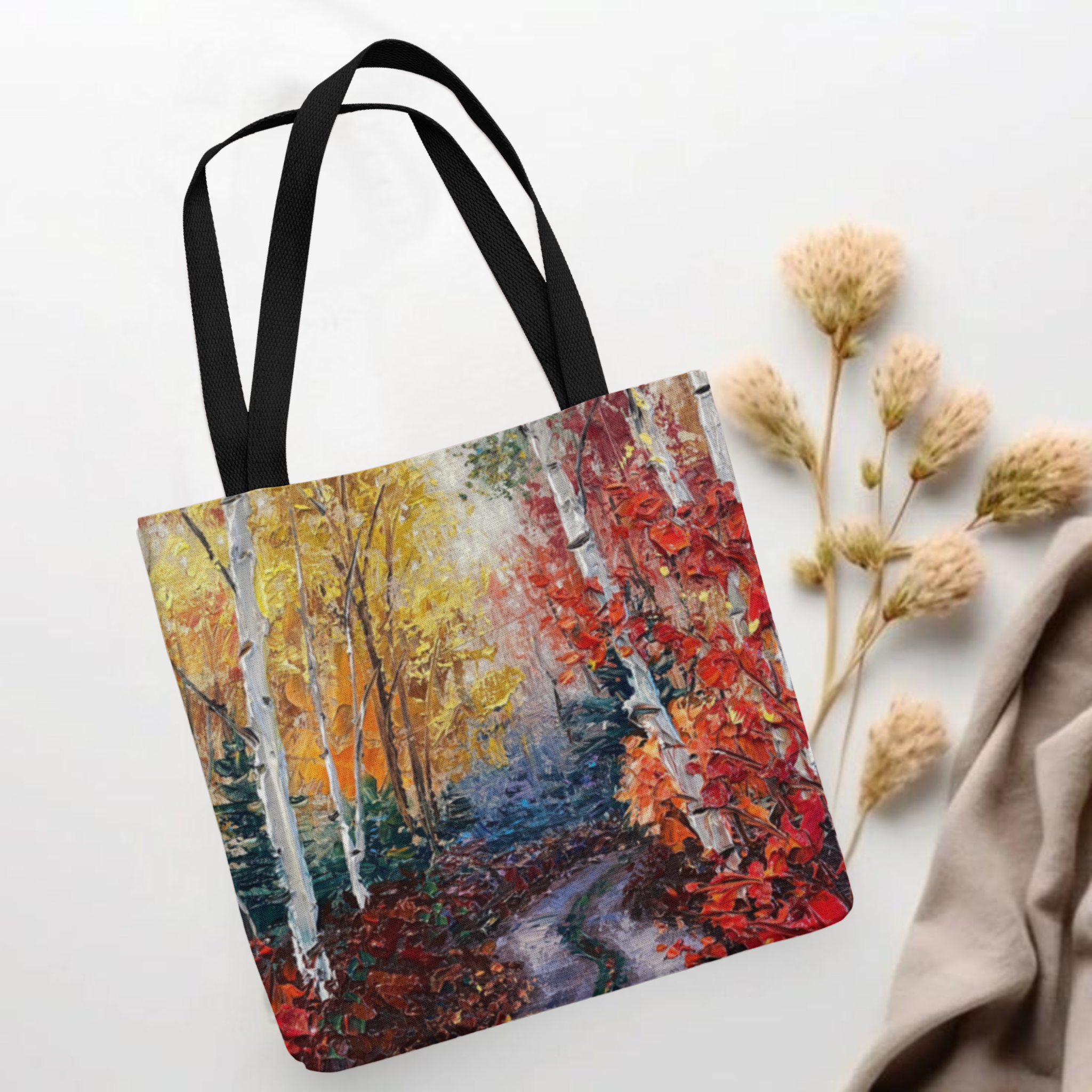 Misty Road Tote Bag