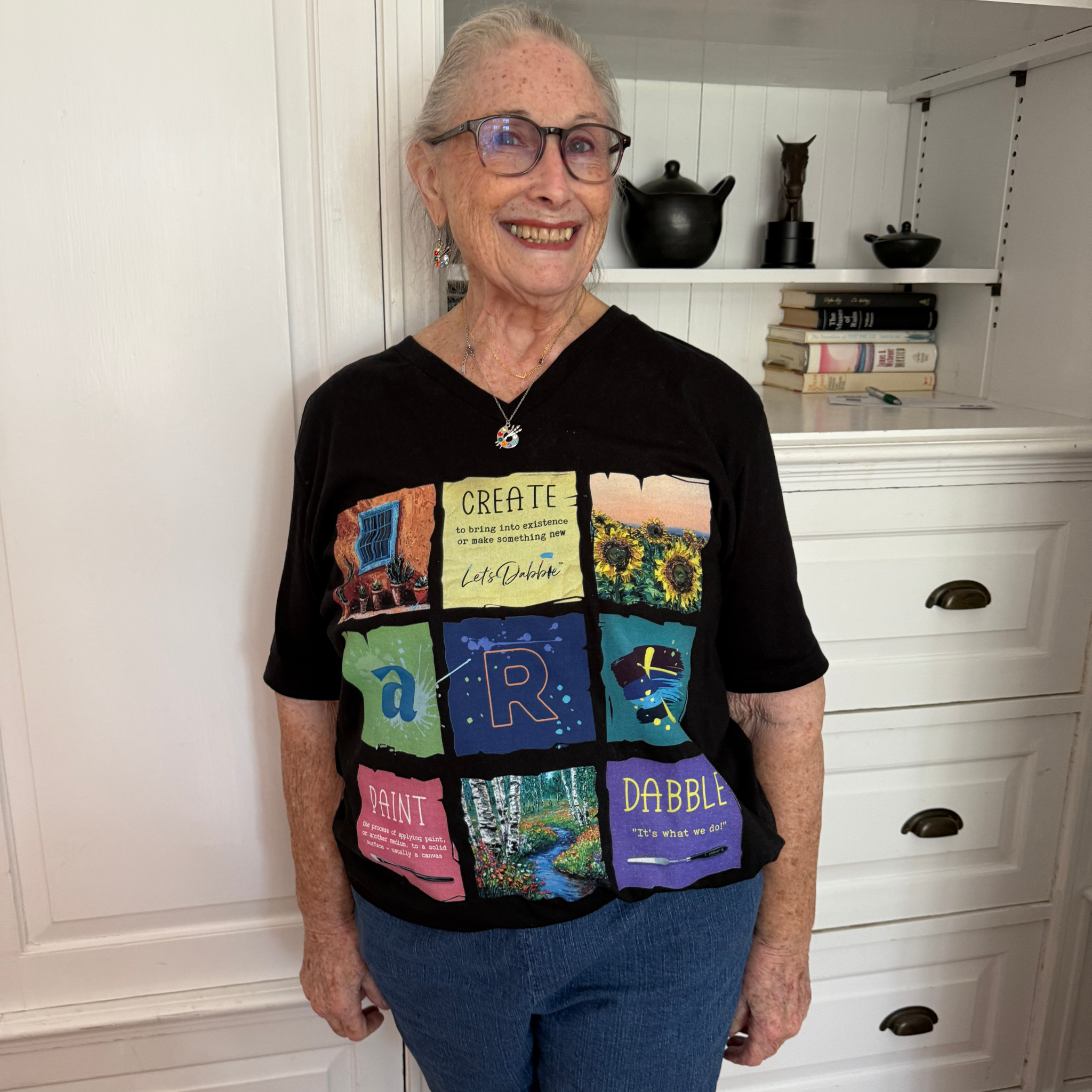 Create Paint Dabble V-Neck Shirt