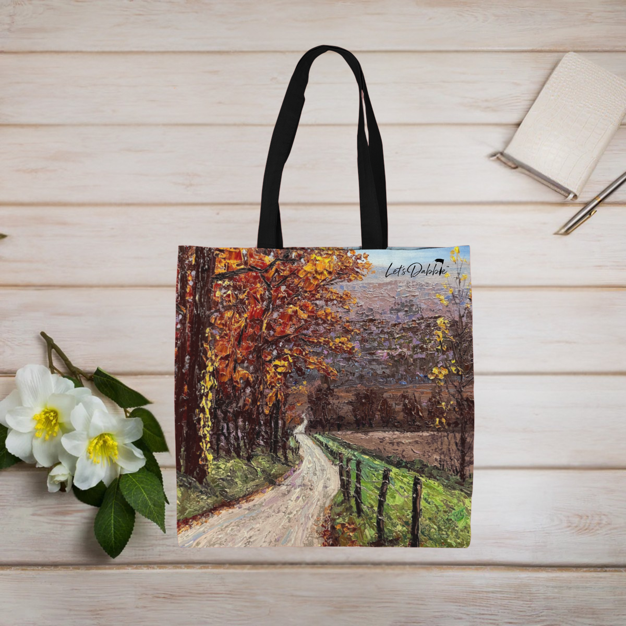 Winding Through Fall Tote Bag