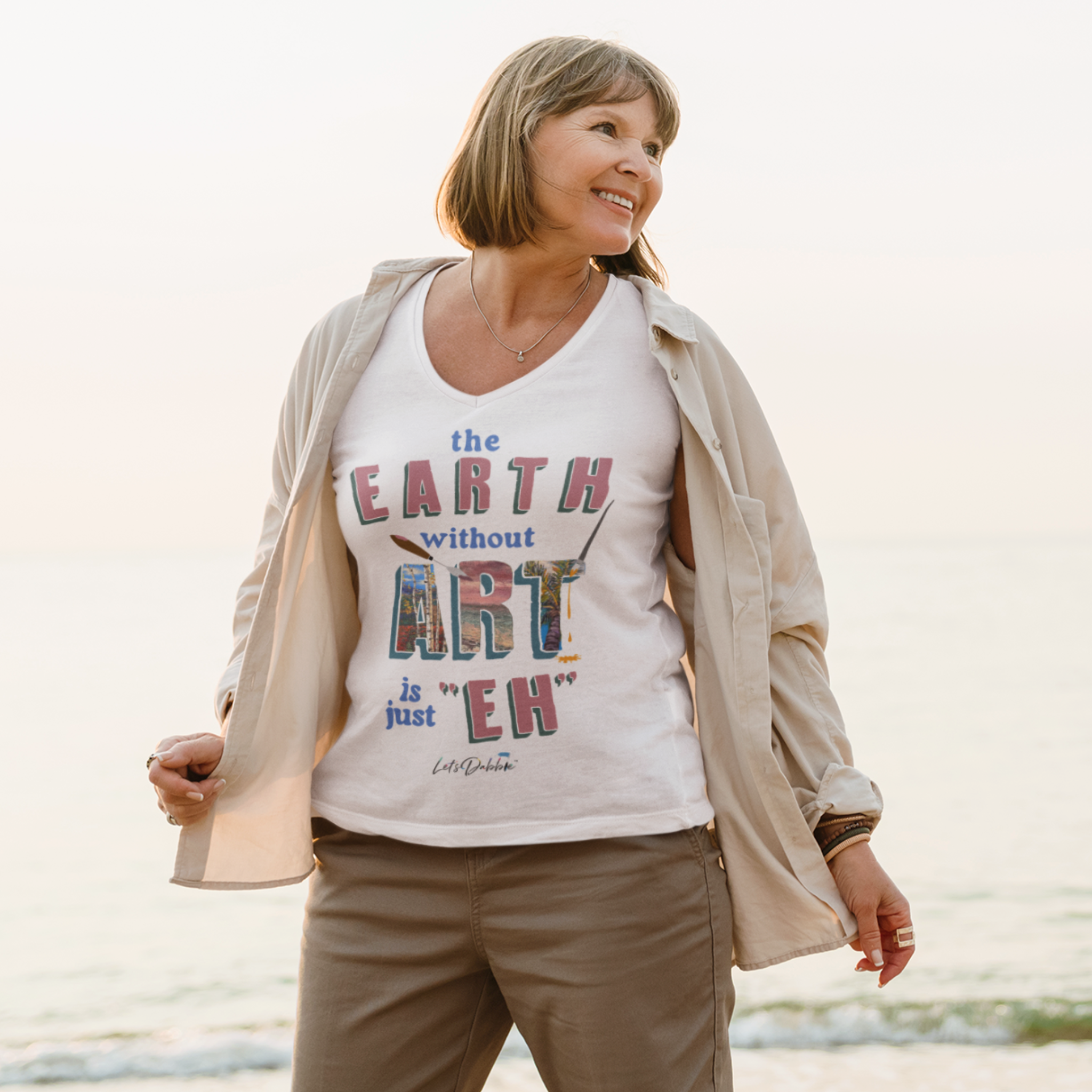 The Earth Without Art V-Neck Shirt