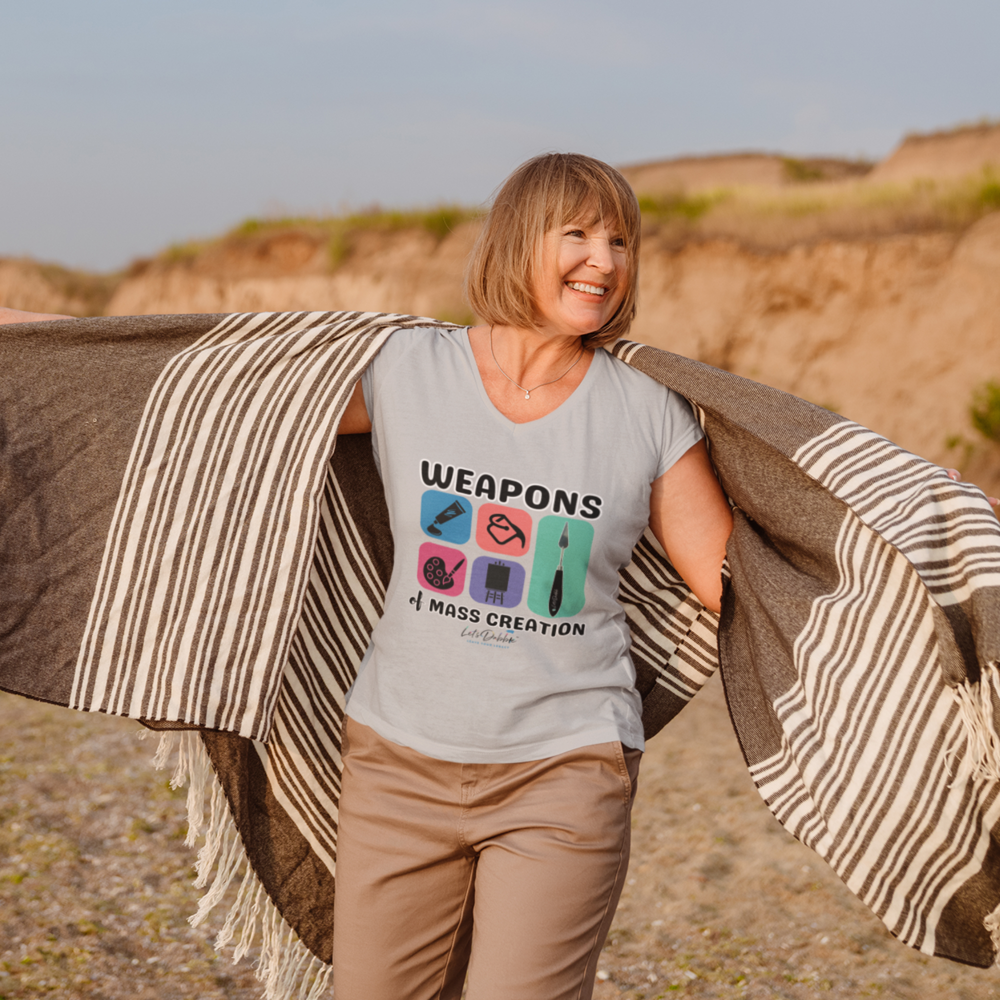 Weapons of Mass Creation V-Neck Shirt