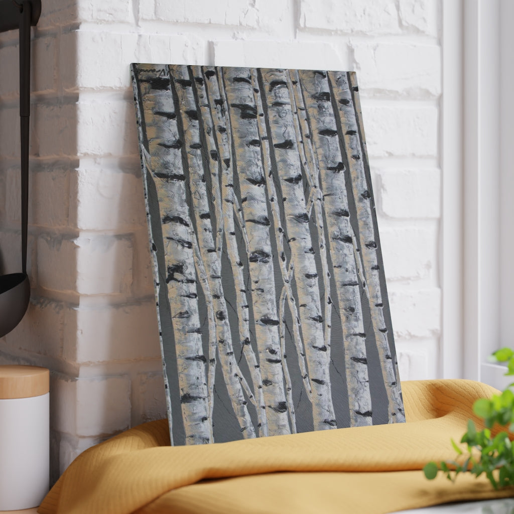 Pewter Life Glass Cutting Board