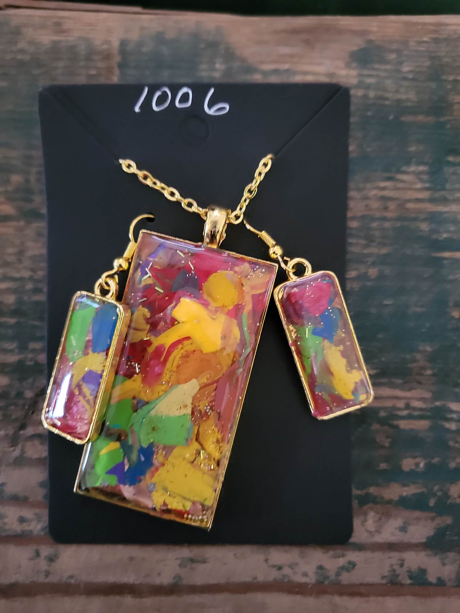 PostPalette™ Pendant & Earring Set - #1006