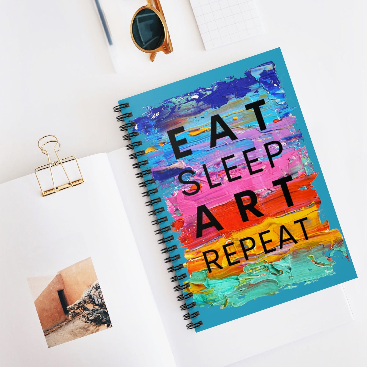 Eat Sleep Art Repeat Notebook