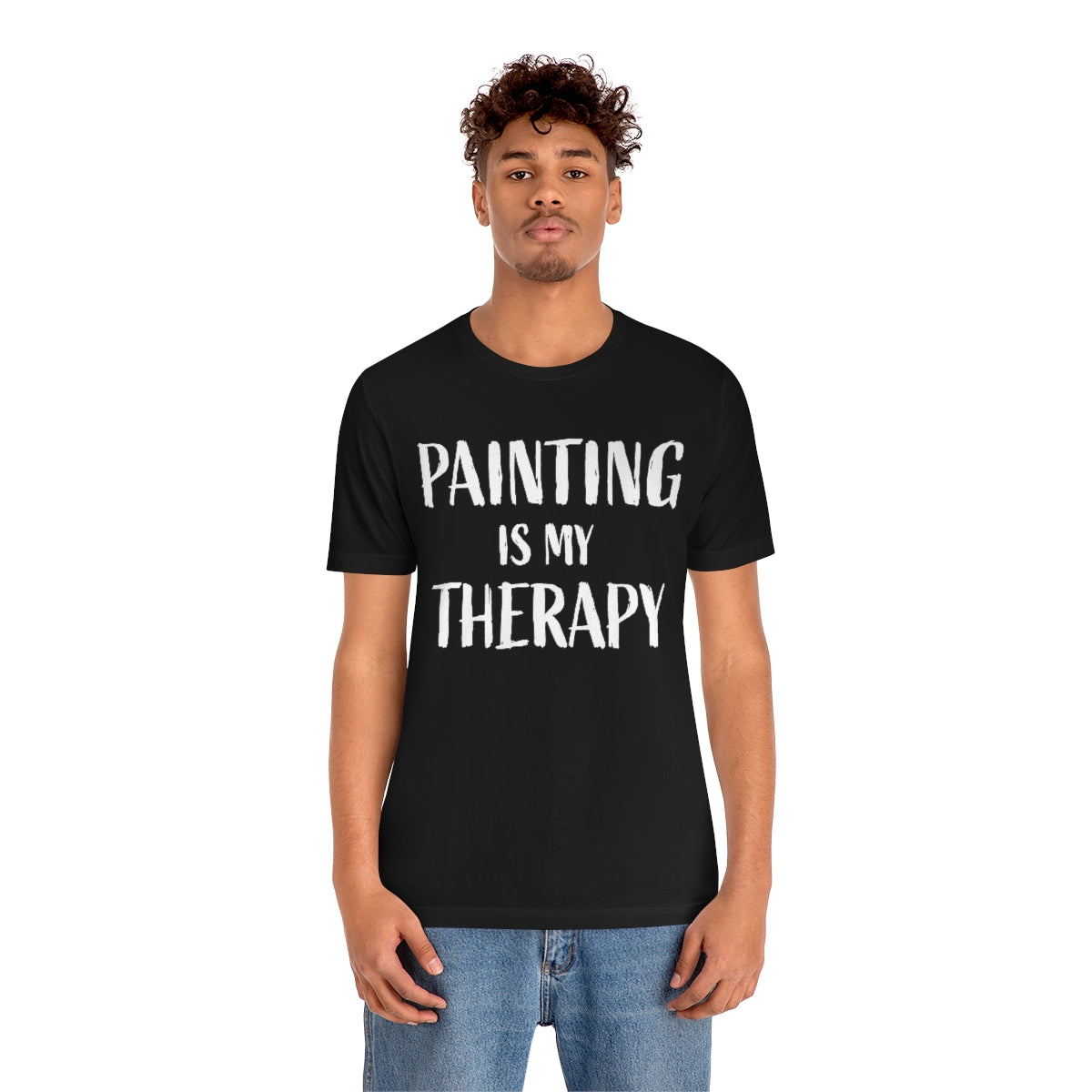 Painting is my therapy Short Sleeve Tee