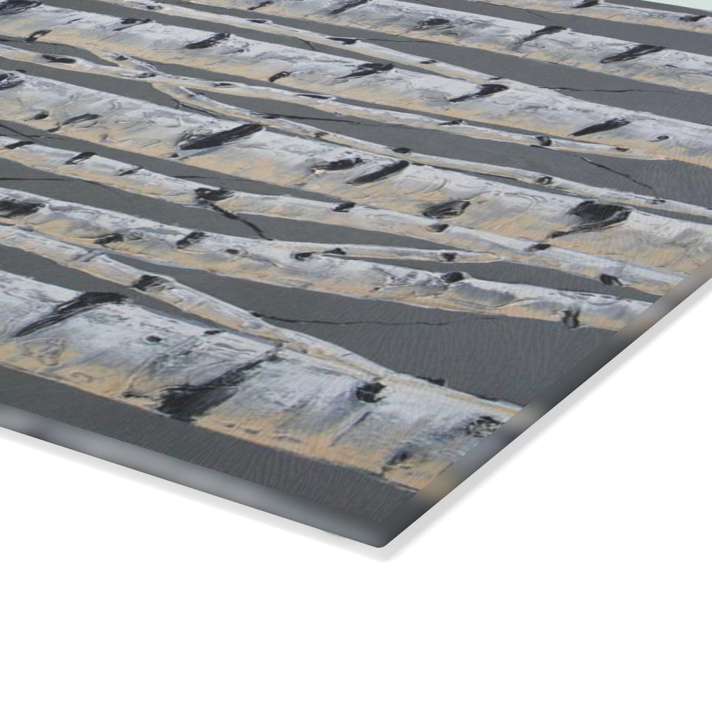 Pewter Life Glass Cutting Board