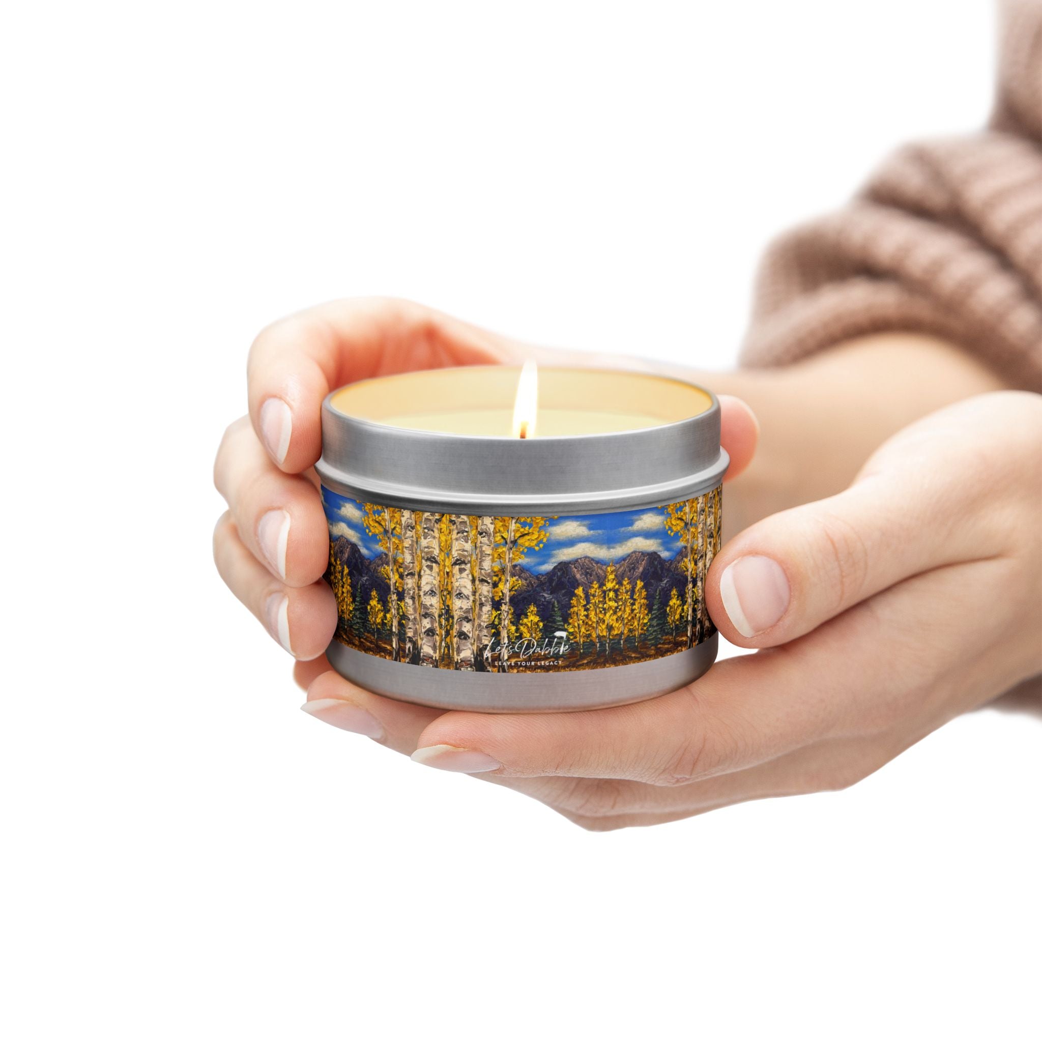 Aspen Gold Tin Candle