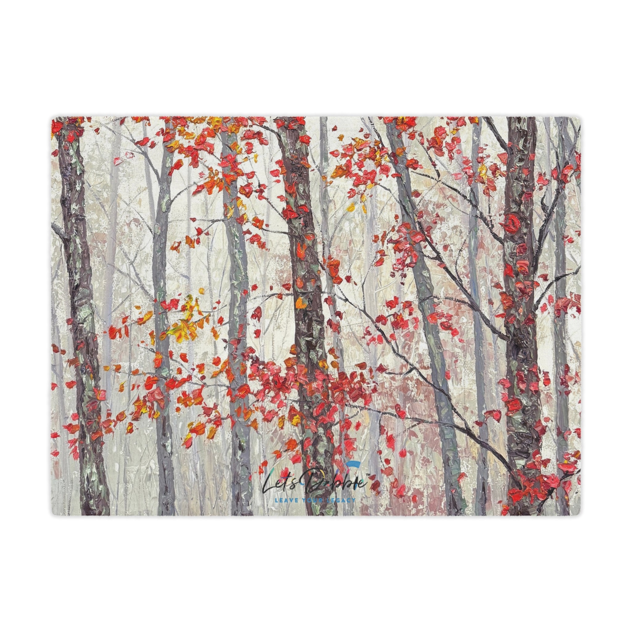 November Mist Fleece Blanket