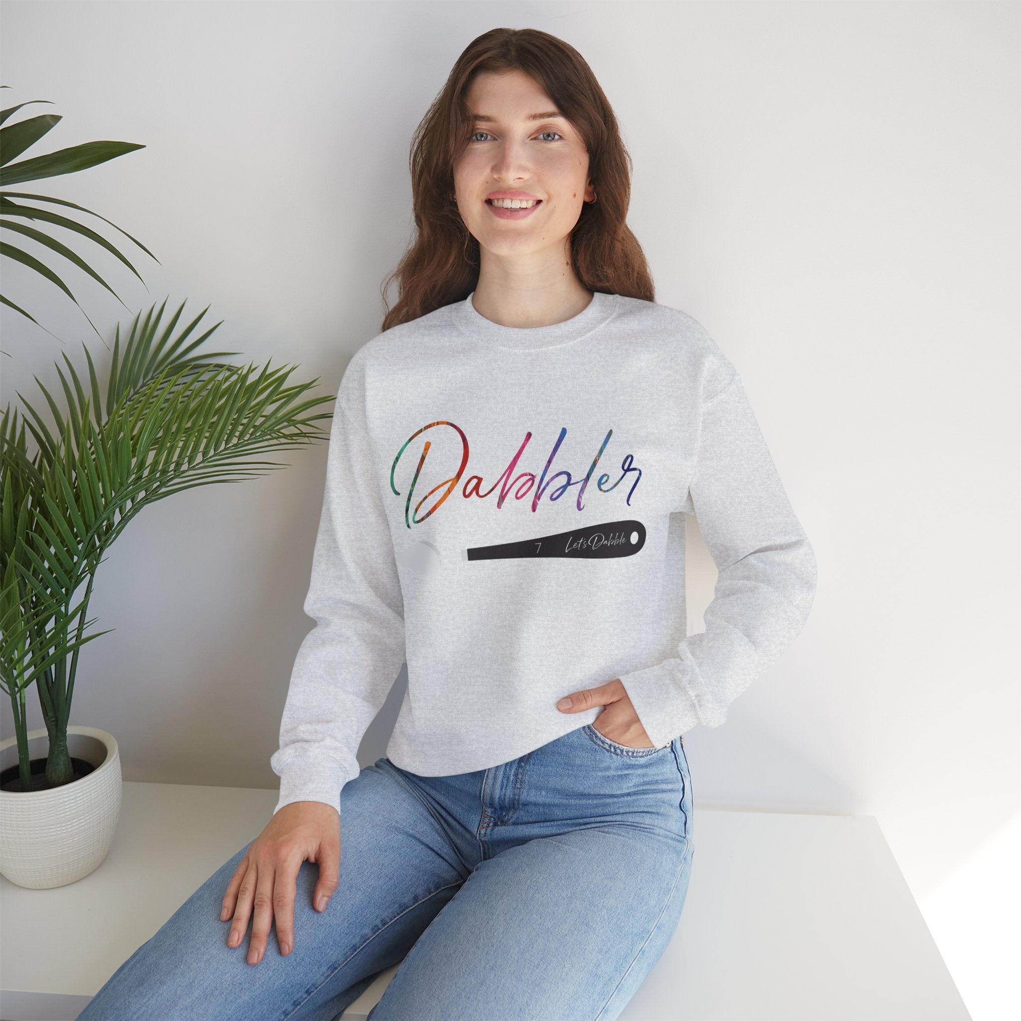 Rainbow Dabbler Crewneck Sweatshirt