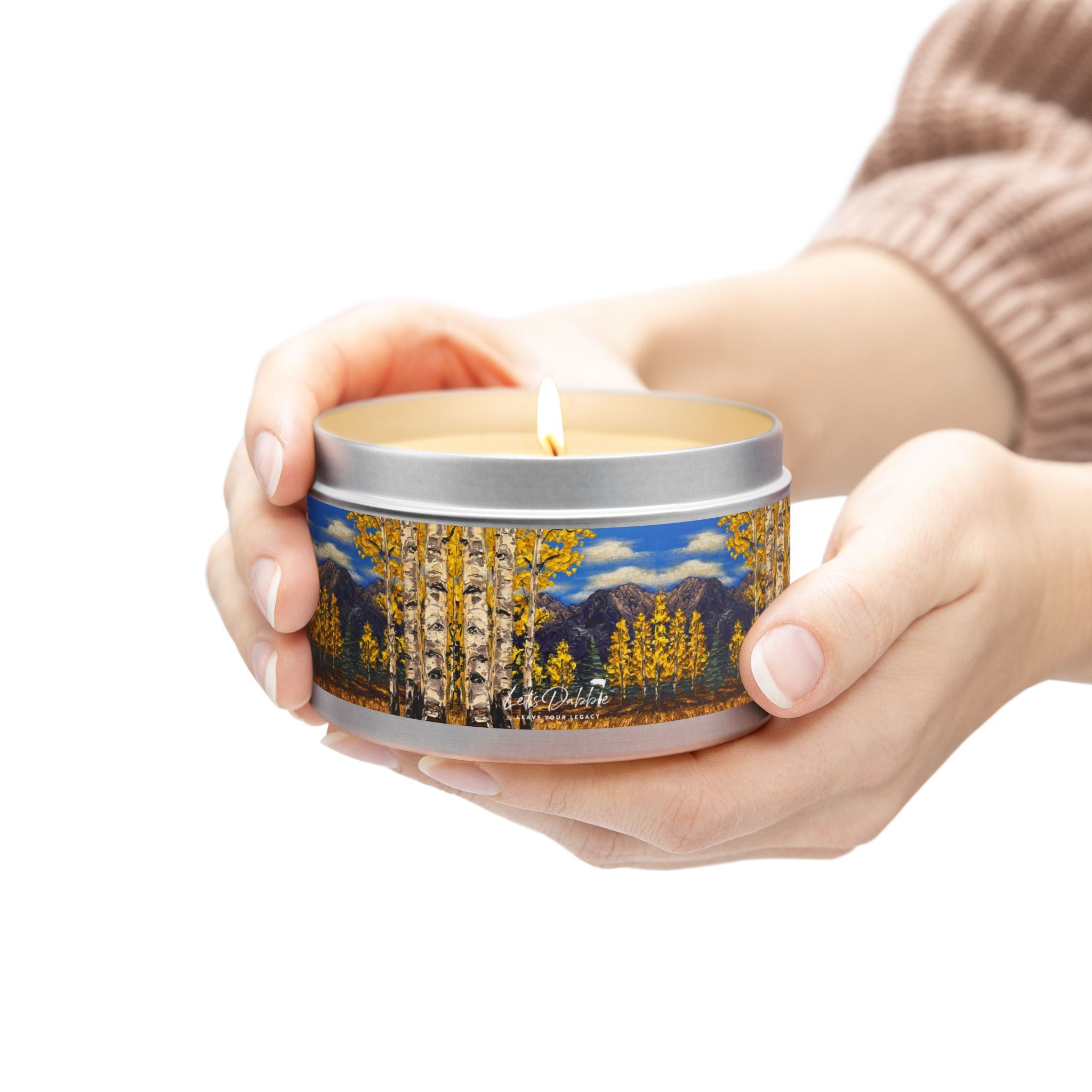 Aspen Gold Tin Candle