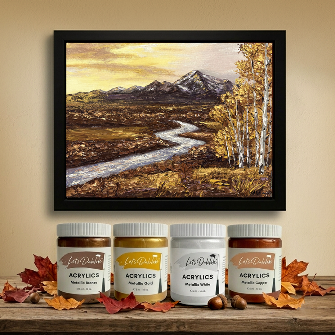 DabblePaints™ Metallic Collection — Complete Painting Kit + Exclusive Painting Tutorial