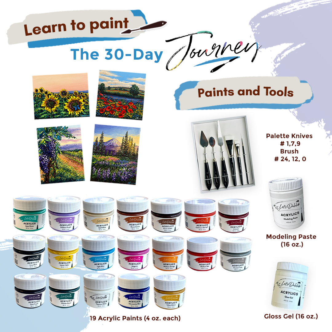 Let’s Dabble 30 Day Journey Paints and Tools Bundle