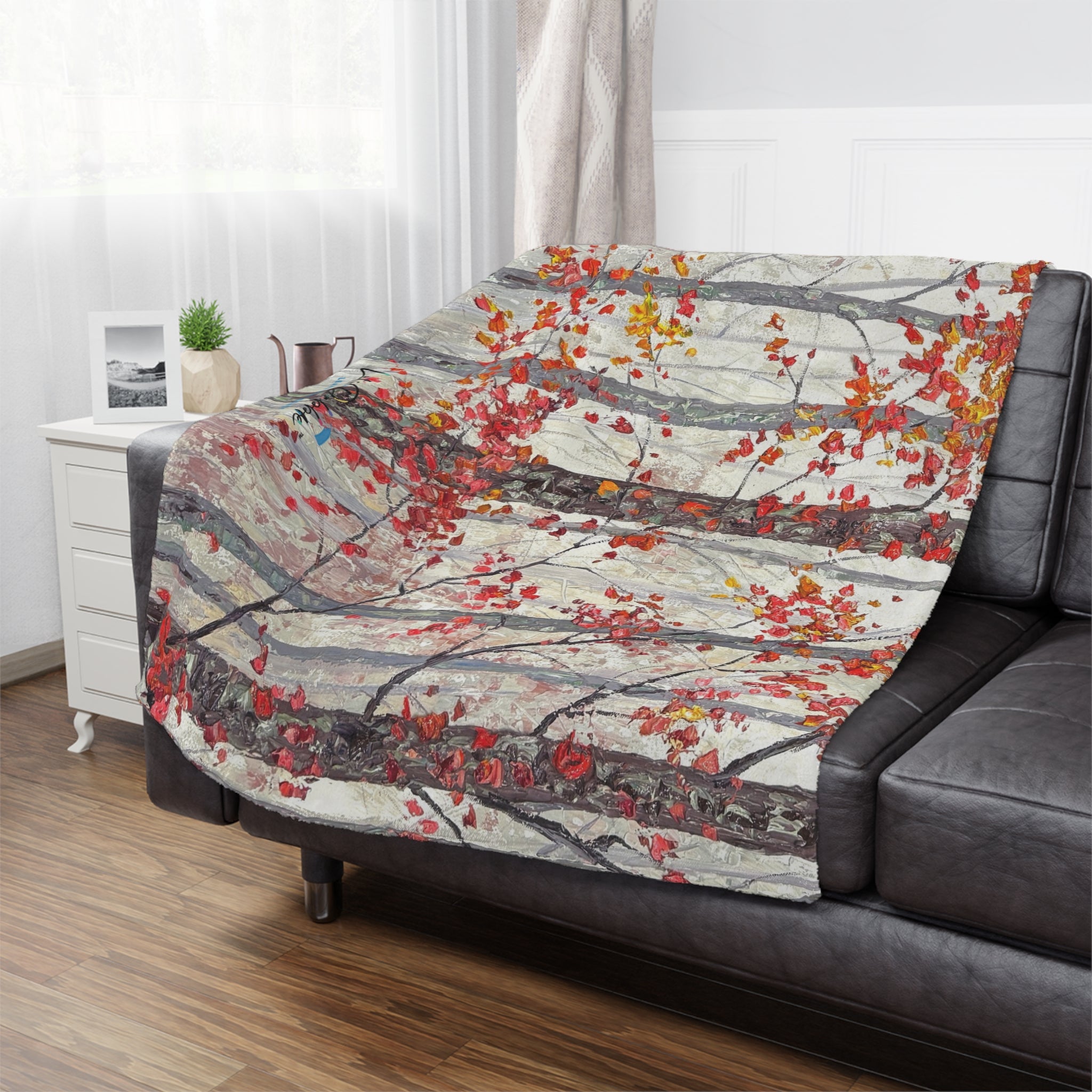 November Mist Fleece Blanket