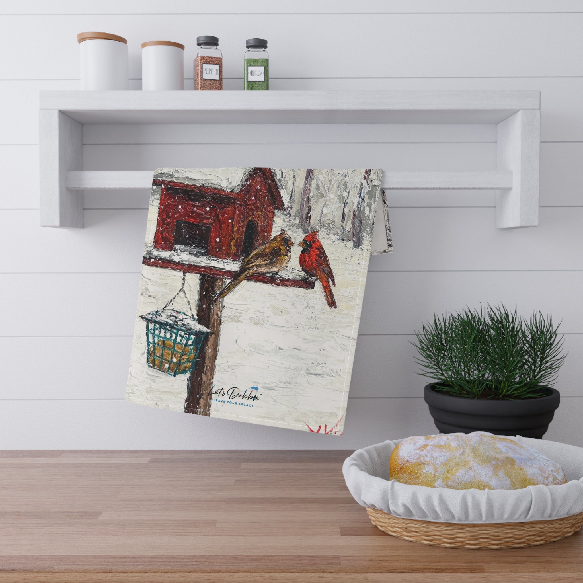 Winter Romance Hand Towel