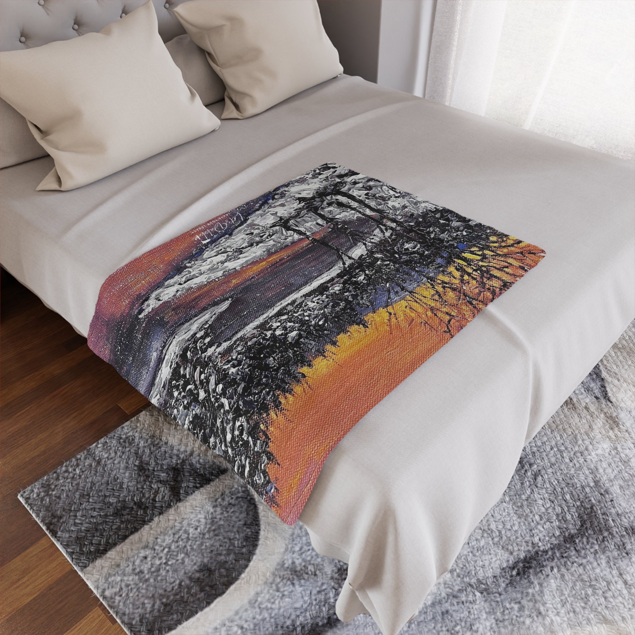 Sunset Glow Fleece Blanket