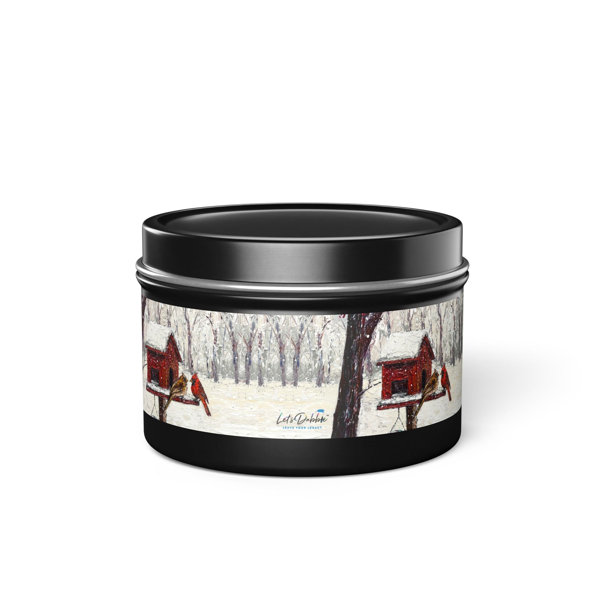 Winter Romance Tin Candle