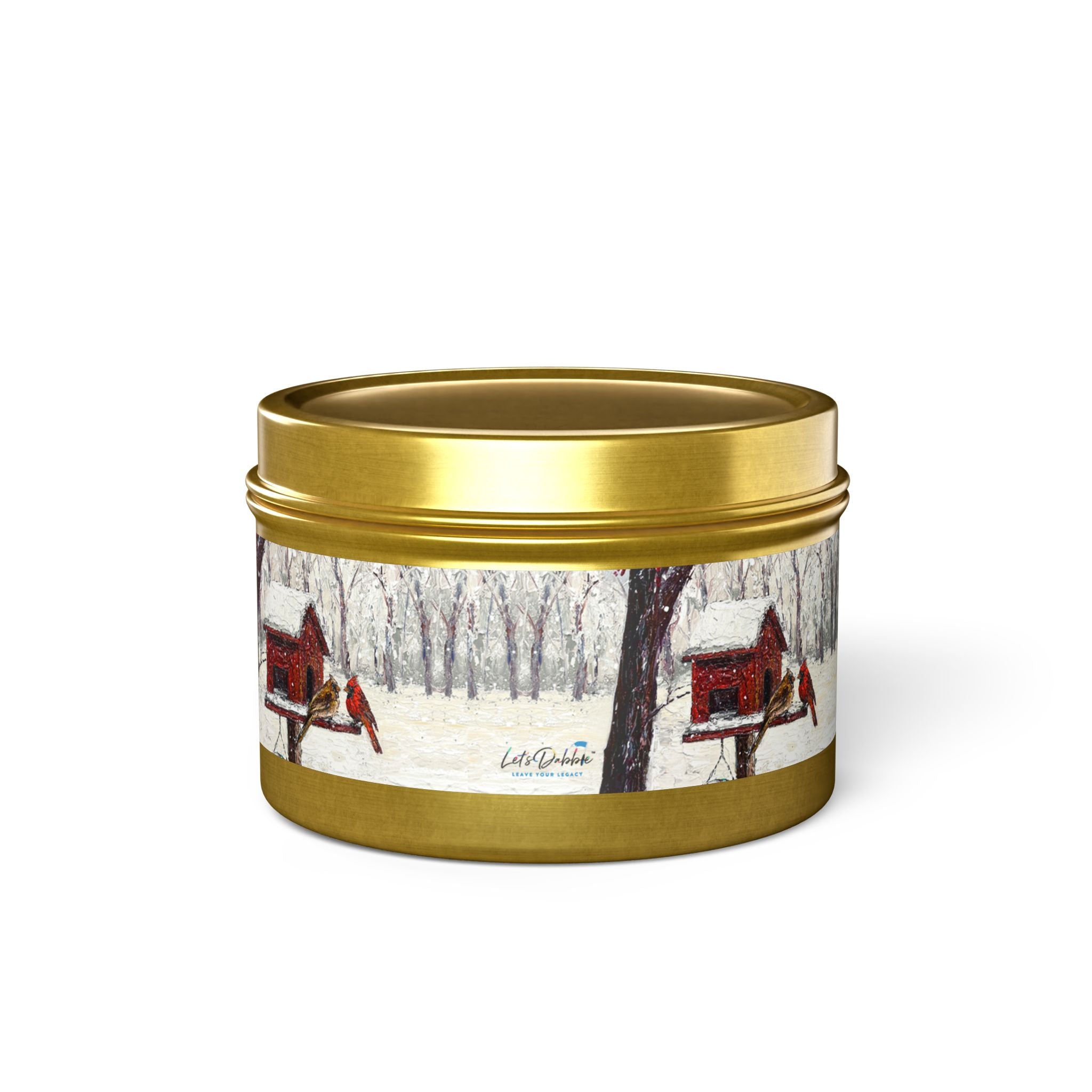 Winter Romance Tin Candle