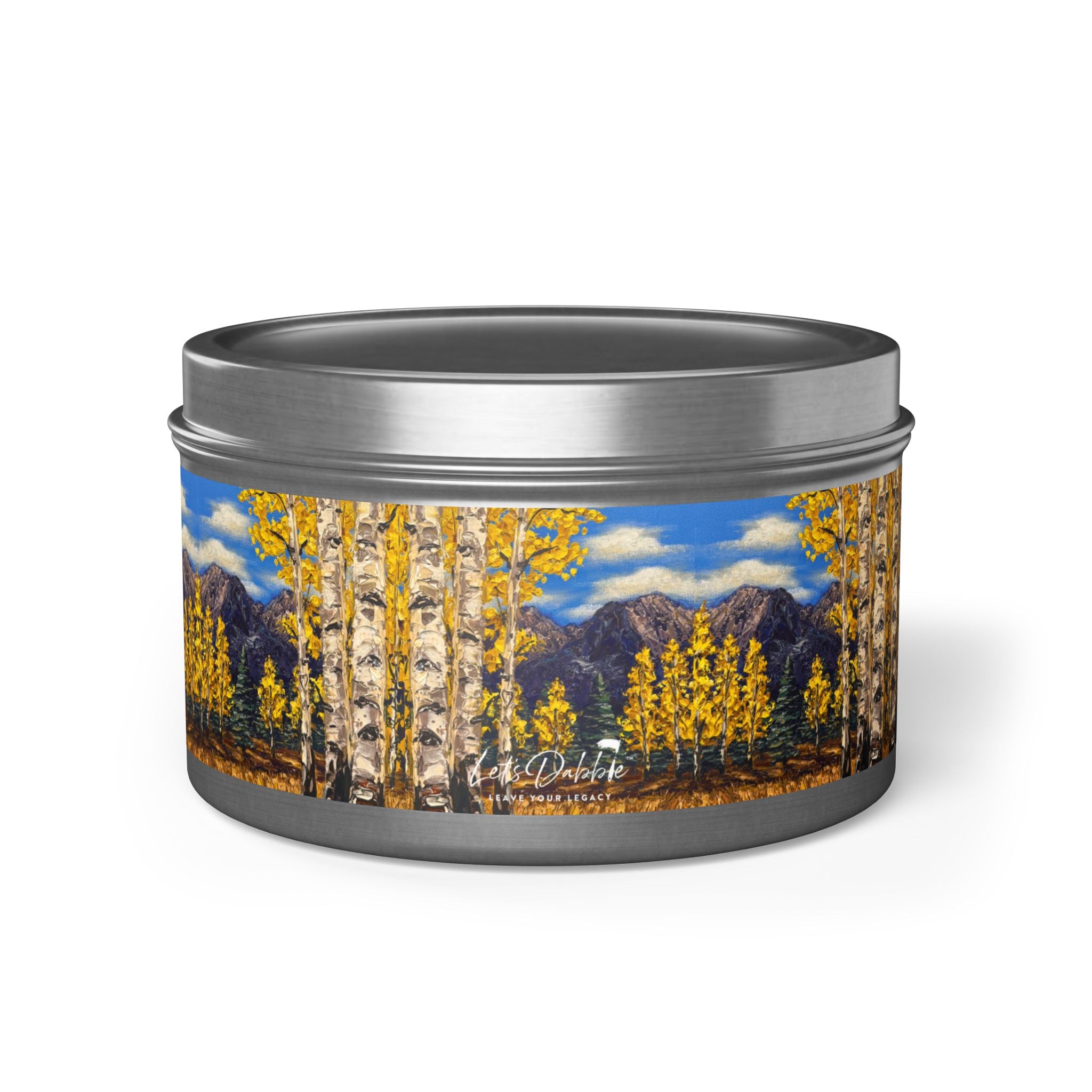 Aspen Gold Tin Candle