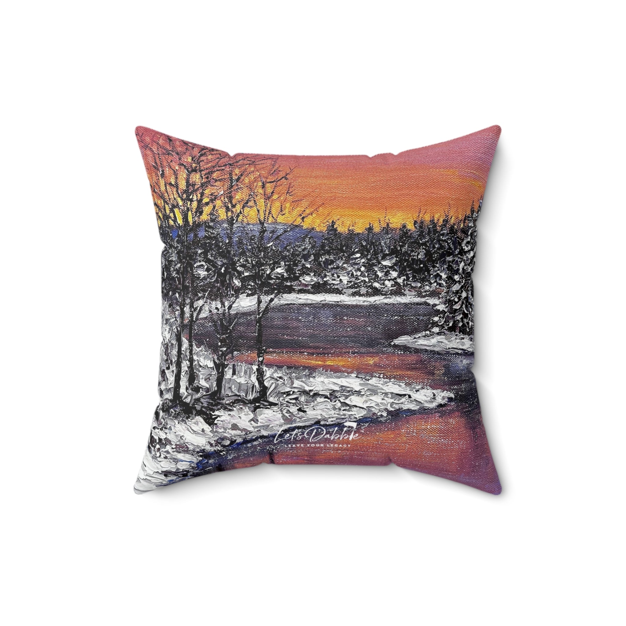 Sunset Glow Square Pillow
