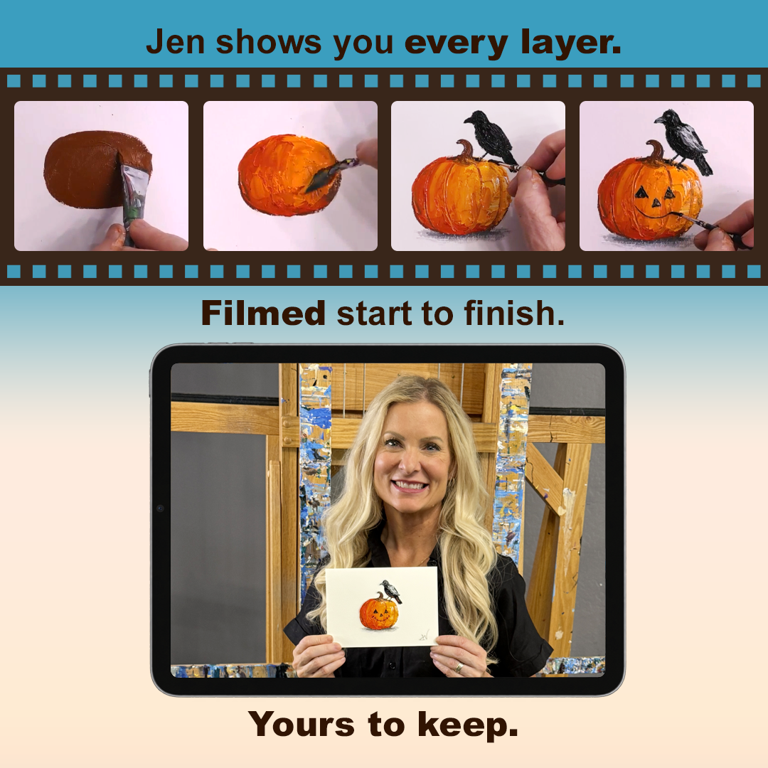 Pumpkin Perch - Card Painting Kit