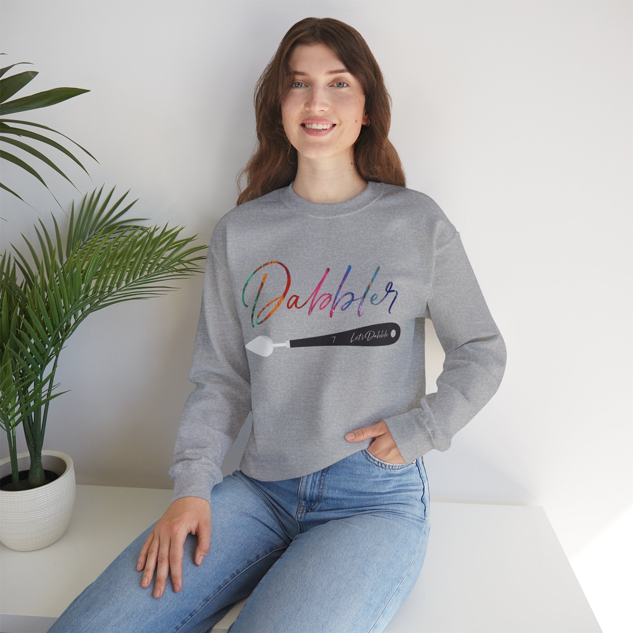 Rainbow Dabbler Crewneck Sweatshirt