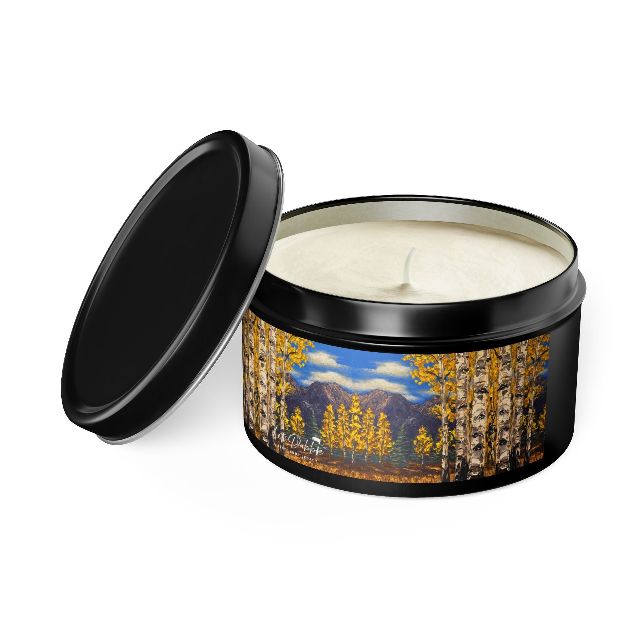 Aspen Gold Tin Candle