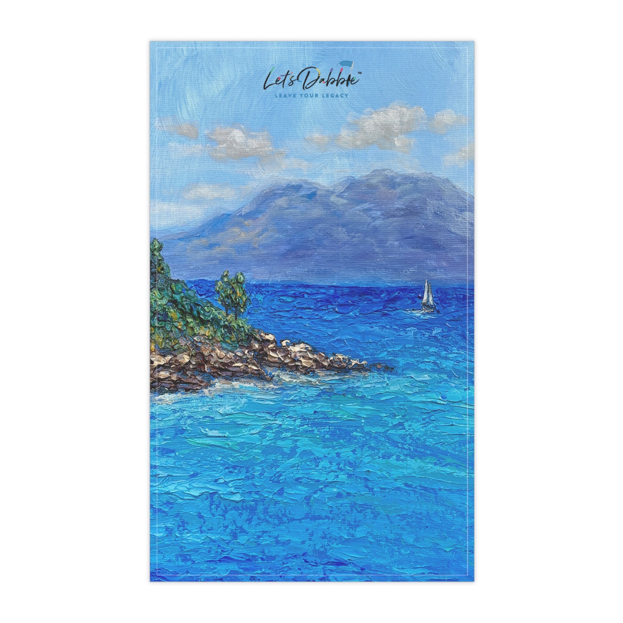 Sailboat Summer Hand Towel