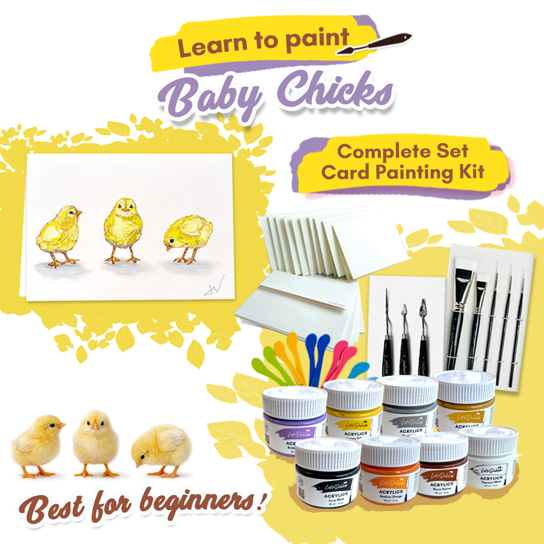 Baby Chicks - Card Painting Kit