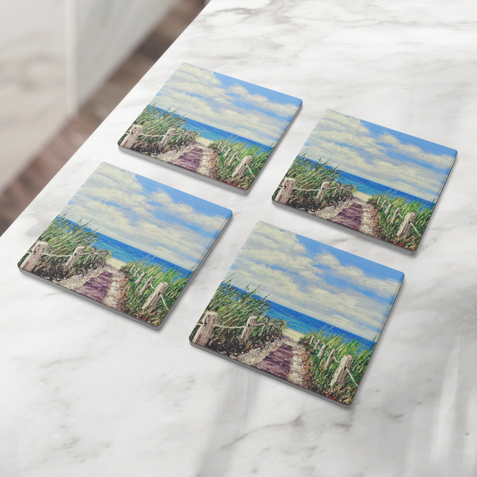Beach_Retreat_Square_Stone_Coaster_SquareStoneCoaster_4pcLifestyle_Mockup.png