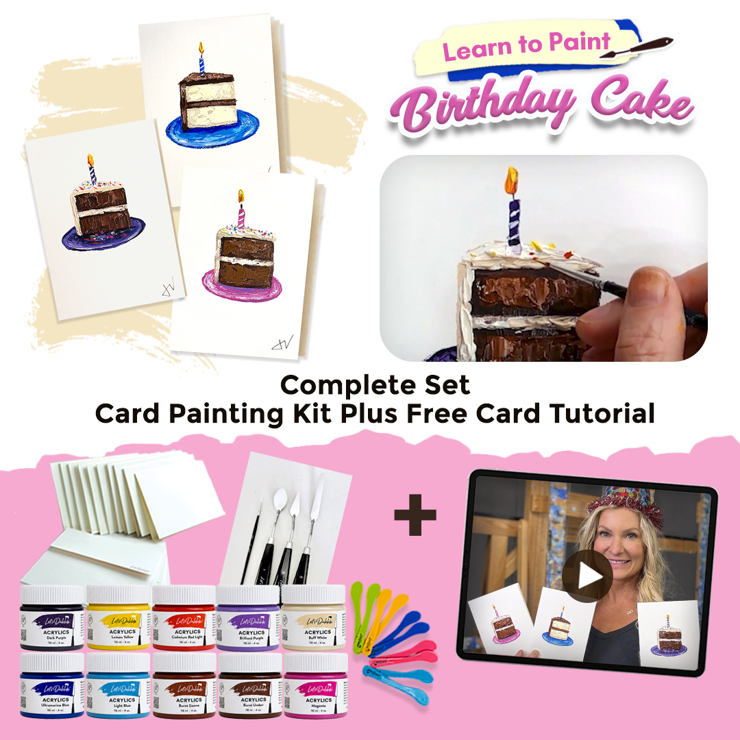 Birthday Cake - Card Painting Kit