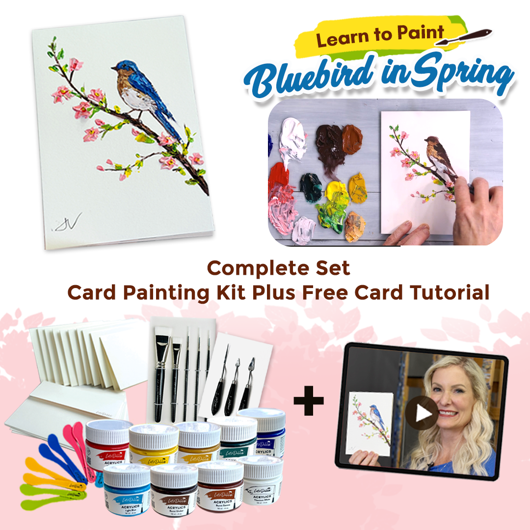 Bluebird in Spring - Card Painting Kit