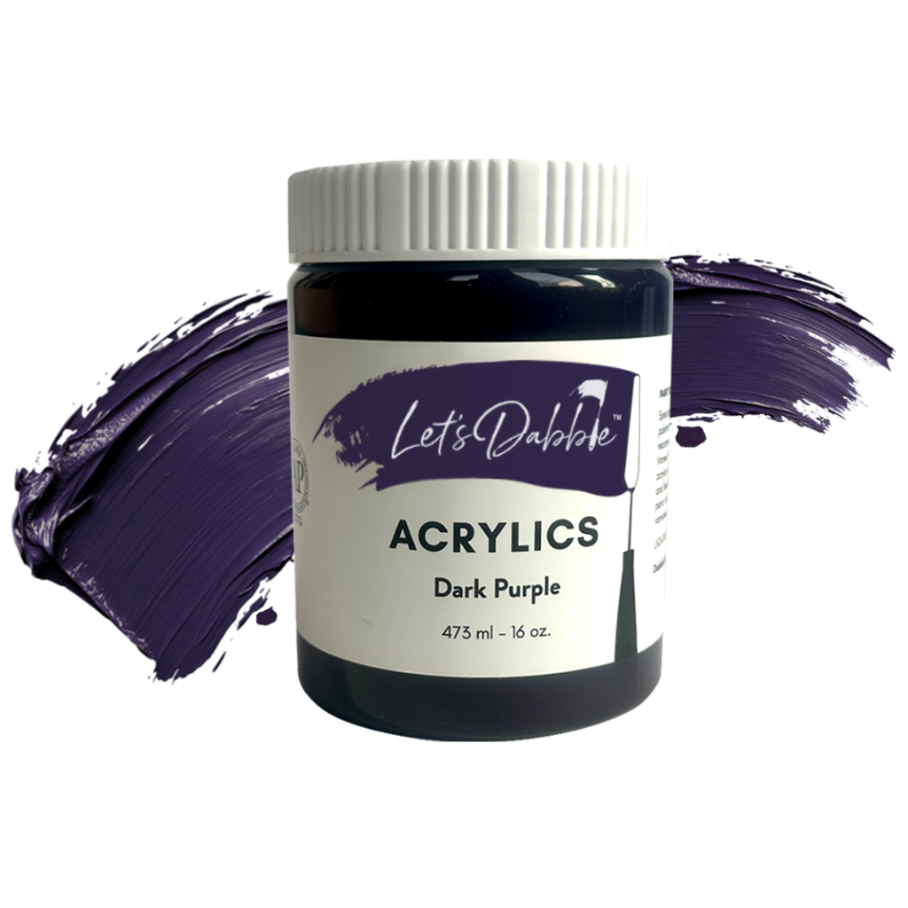 Deep Purple 16 oz | Thick & Creamy Acrylic Paints for Artists | DabblePaints™