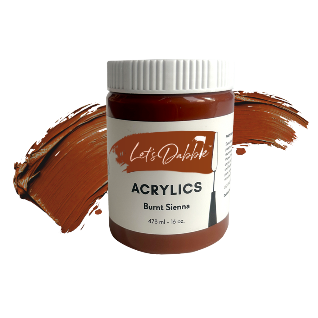 Burnt Sienna 16 oz | Thick & Creamy Acrylic Paints for Artists | DabblePaints™️