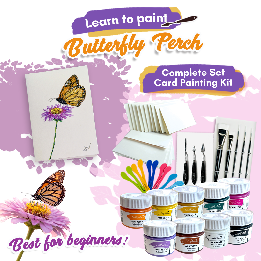 Butterfly Perch - Card Painting Kit