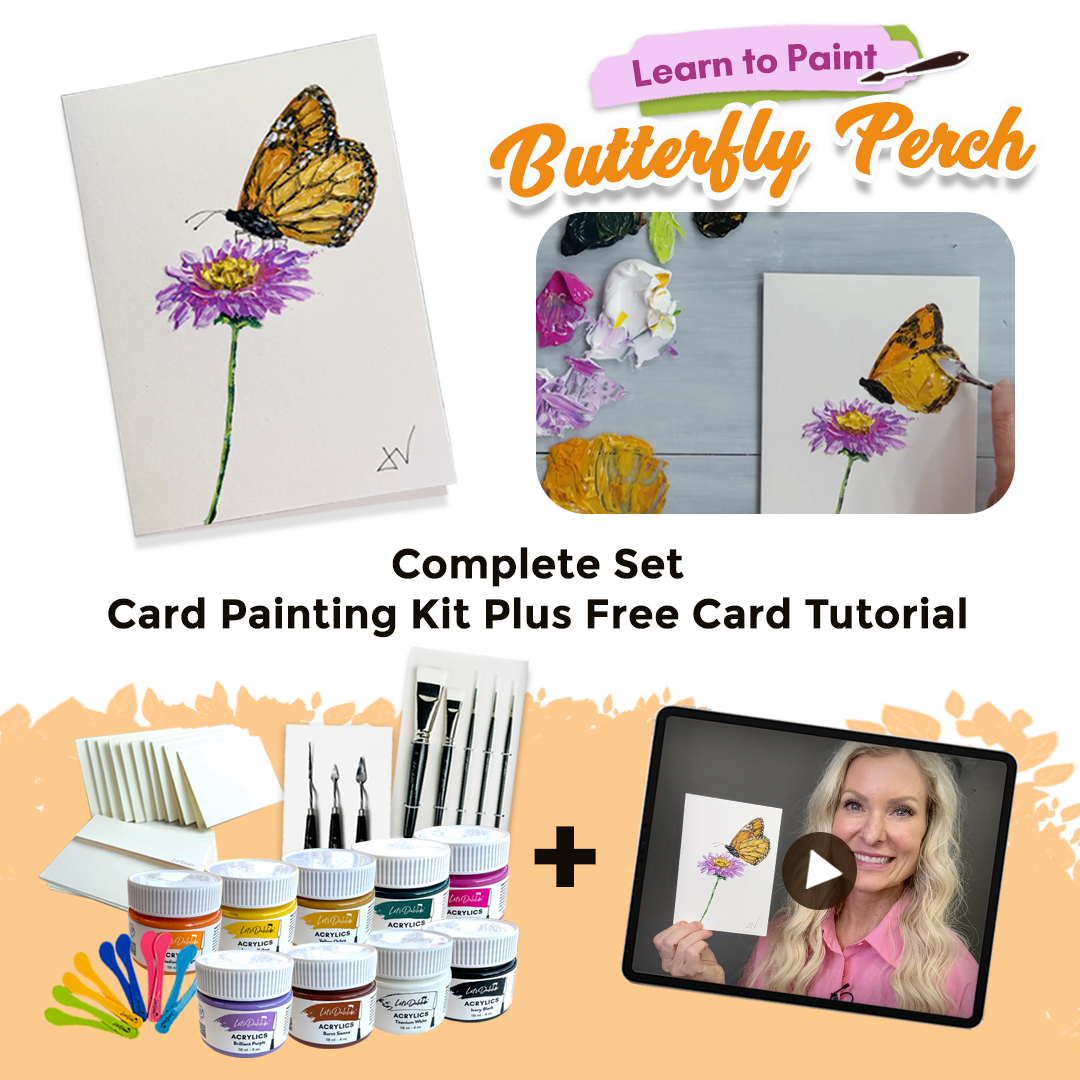 Butterfly Perch - Card Painting Kit