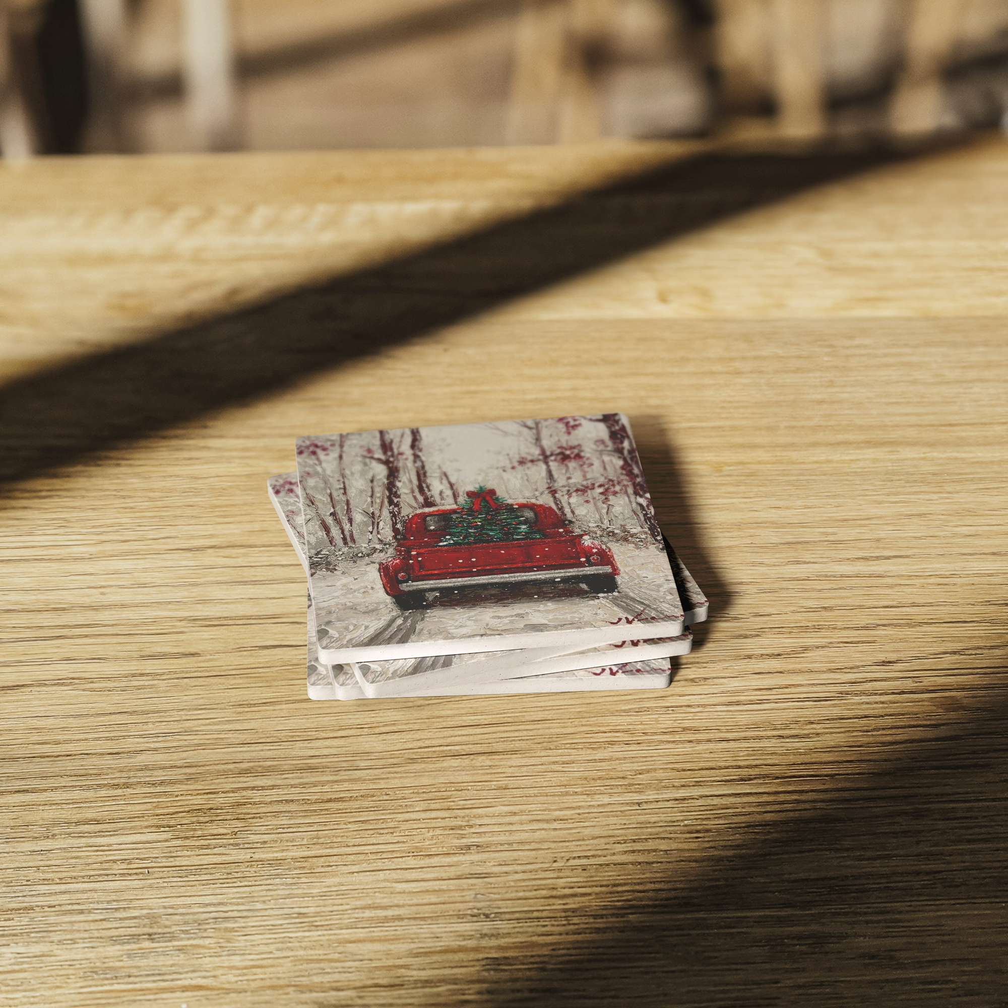 Christmas_Delivery_Square_Stone_Coasters_SquareStoneCoaster_WoodTable_AS_Mockup.png