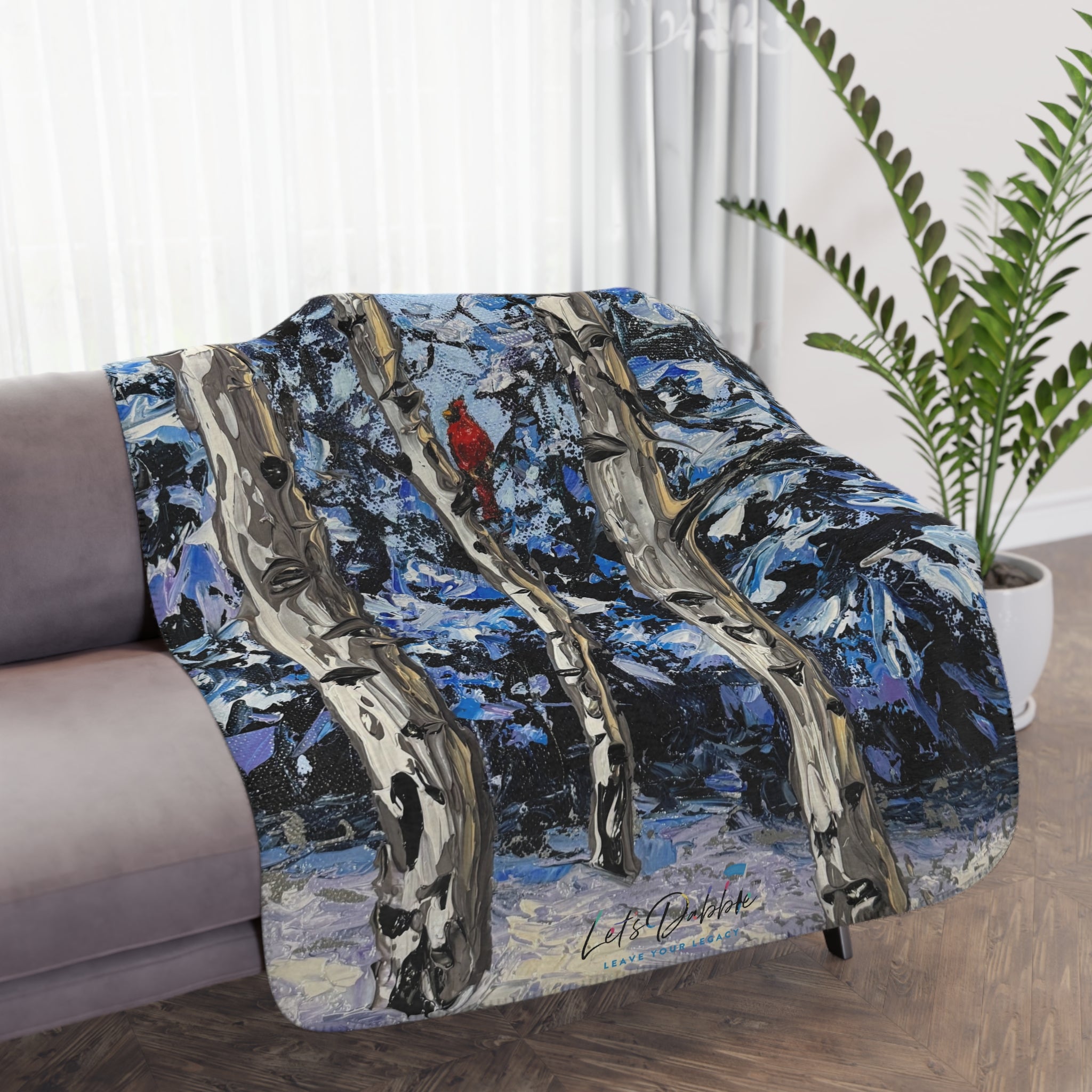 Snowy Sentinel Blanket