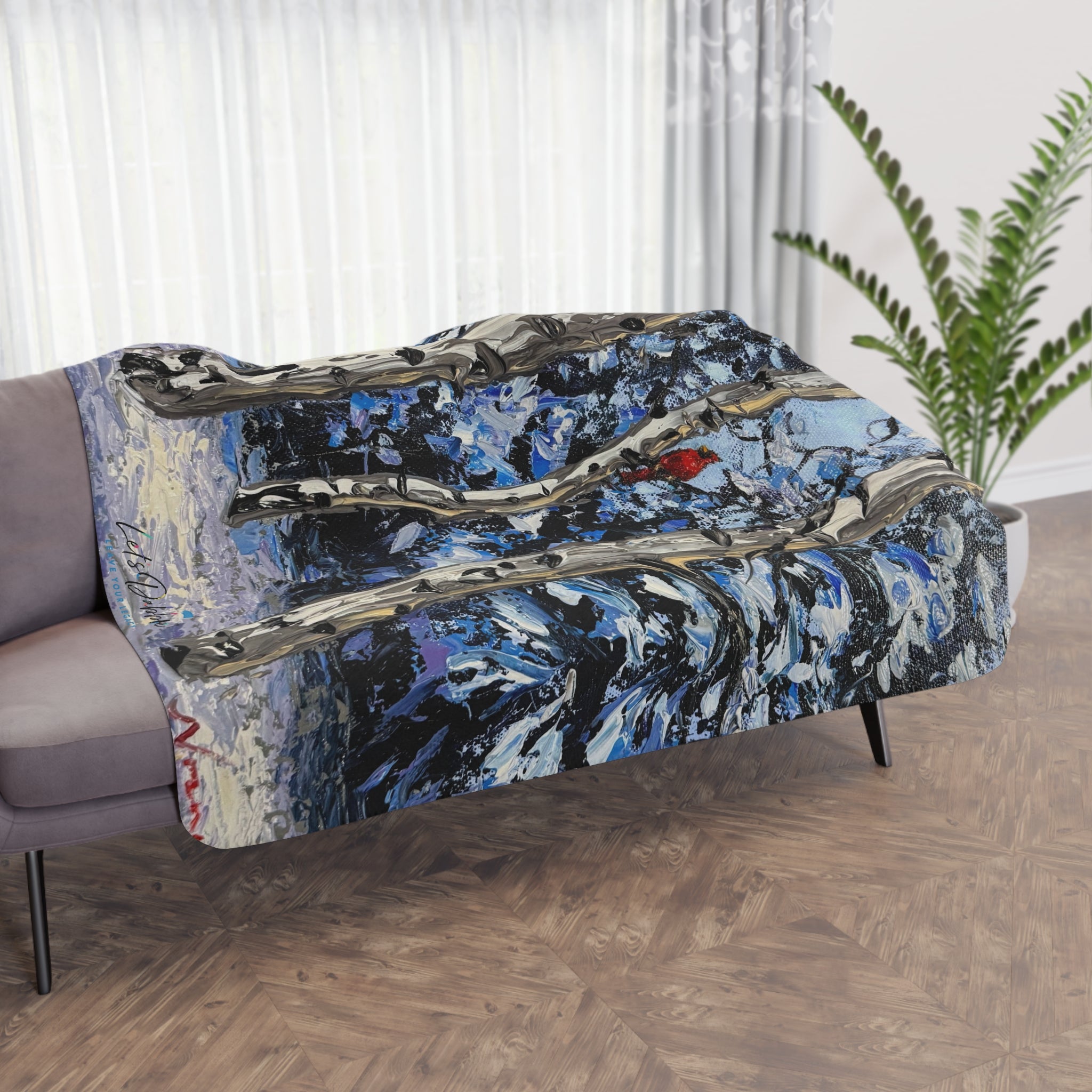 Snowy Sentinel Blanket