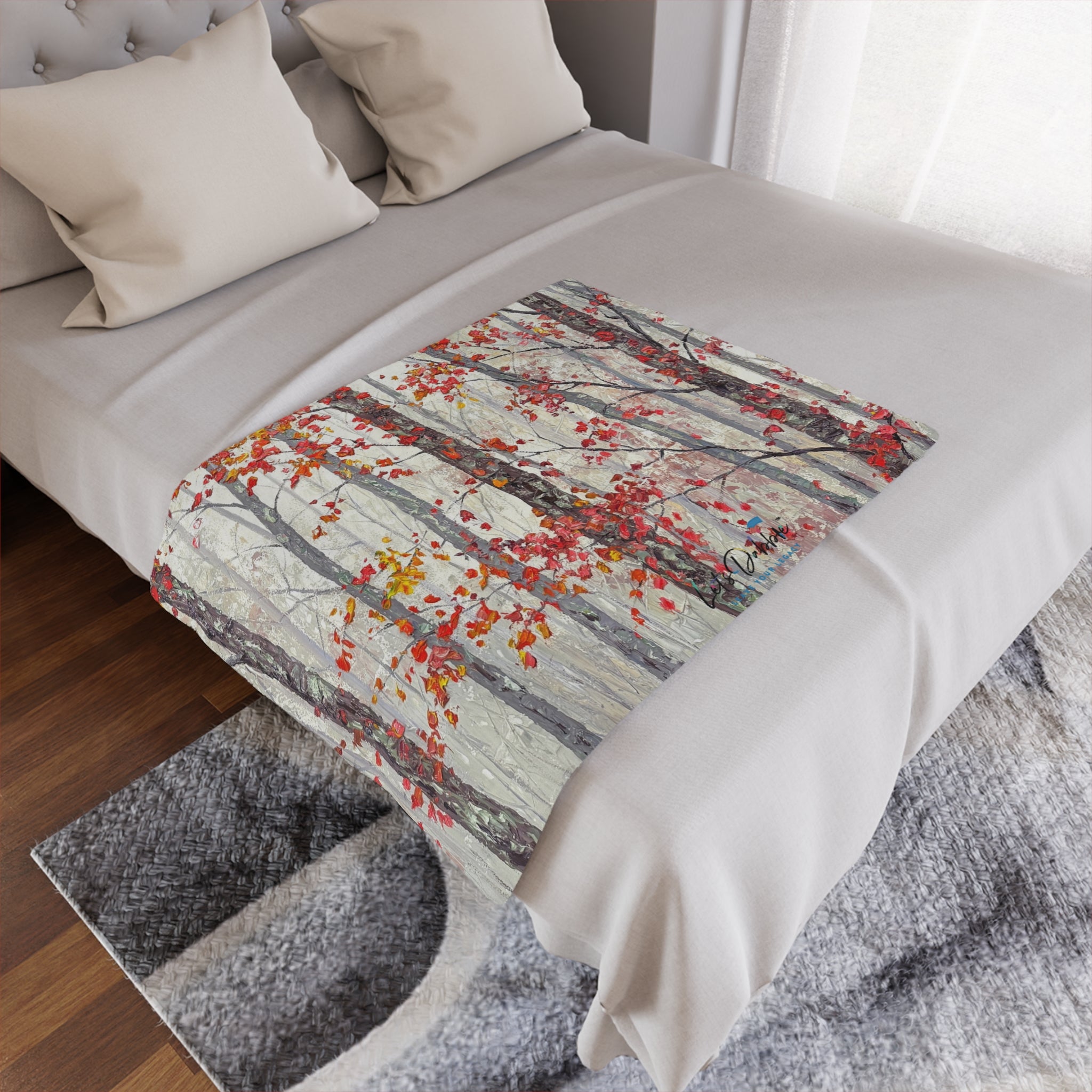 November Mist Fleece Blanket